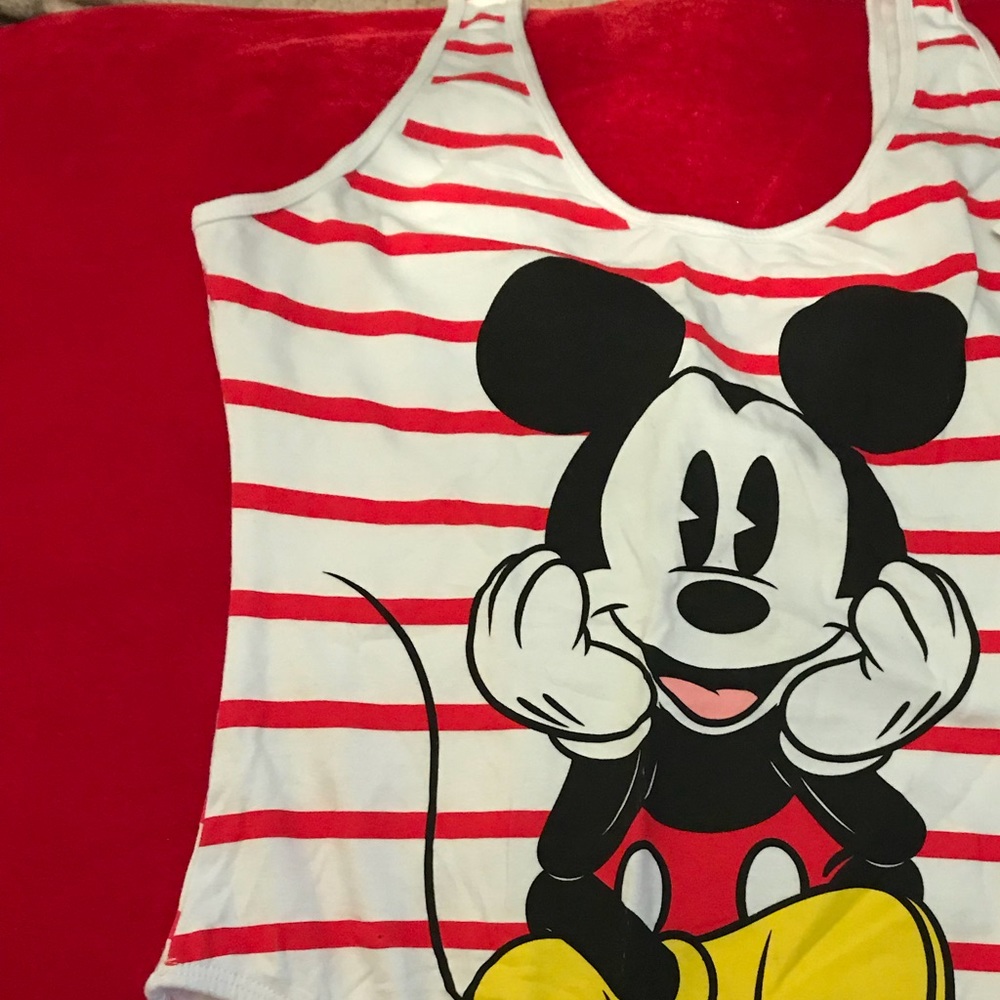 New with tags Mickey Mouse striped bodysuit